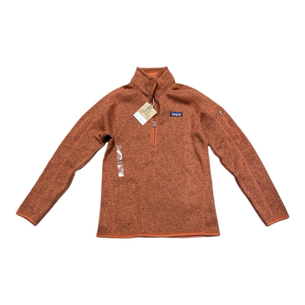 Patagonia Women's Better Sweater Size XS 1/4-Zip Fleece Pullover Burl Red NEW
